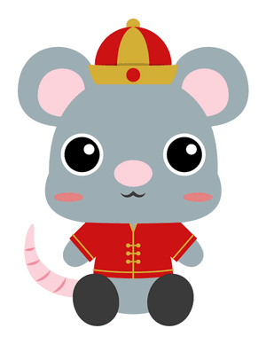 Chinese New Year Rat Photo Booth Prop