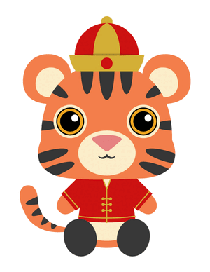 Chinese New Year Tiger Photo Booth Prop
