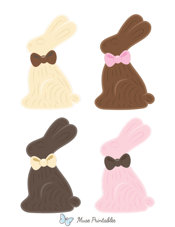Chocolate Easter Bunny Photo Booth Prop