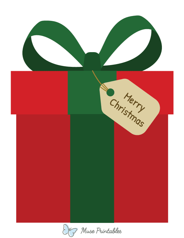 Christmas Gift Photo Booth Prop