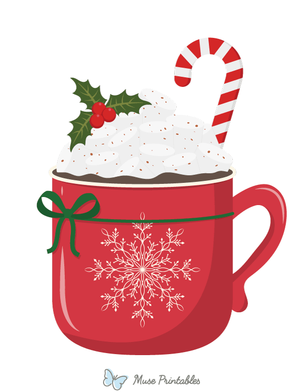 Christmas Hot Chocolate Photo Booth Prop