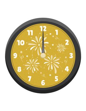 Clock Striking Midnight Photo Booth Prop