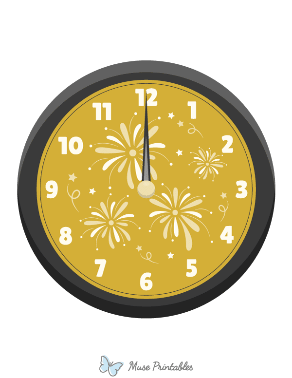 Clock Striking Midnight Photo Booth Prop