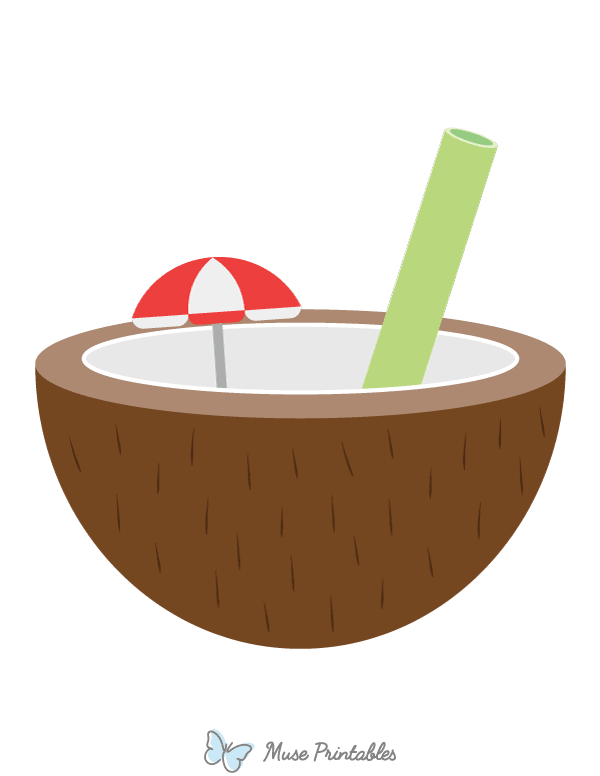 Coconut Drink Photo Booth Prop