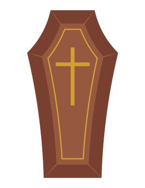Coffin Photo Booth Prop