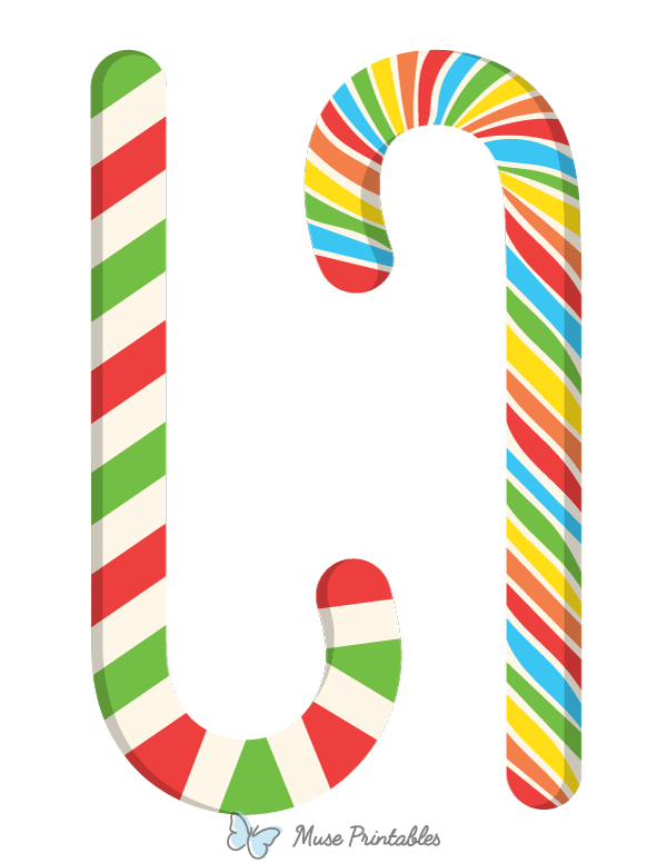 Colorful Candy Cane Photo Booth Prop