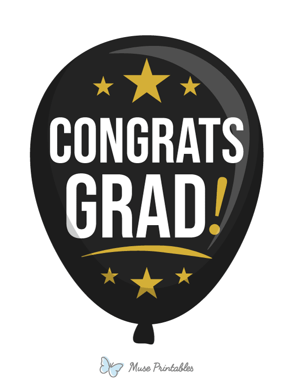 Congrats Grad Balloon Photo Booth Prop