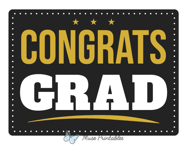 Congrats Grad Photo Booth Prop