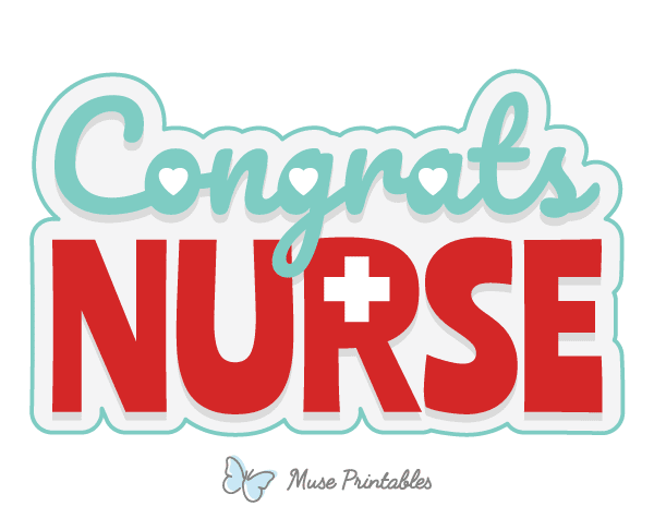 Congrats Nurse Photo Booth Prop