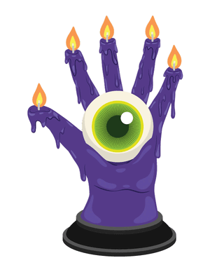 Creepy Candle Photo Booth Prop