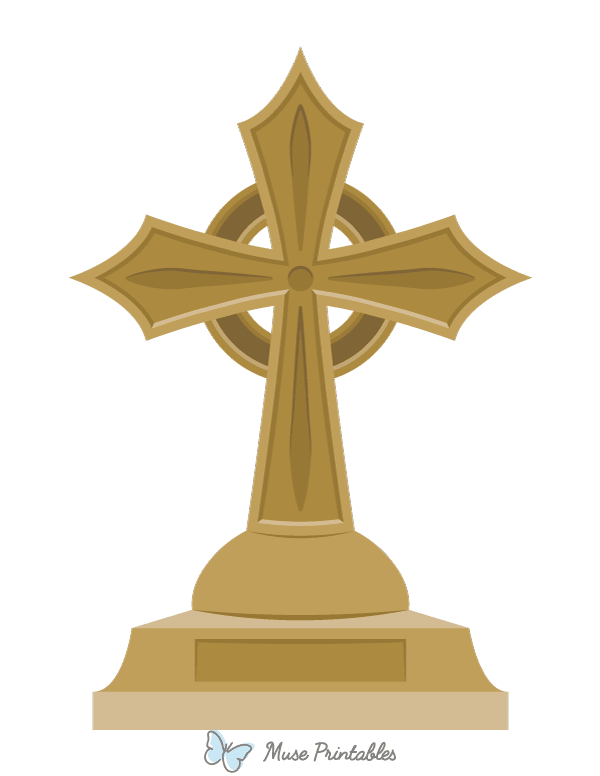Cross Tombstone Photo Booth Prop