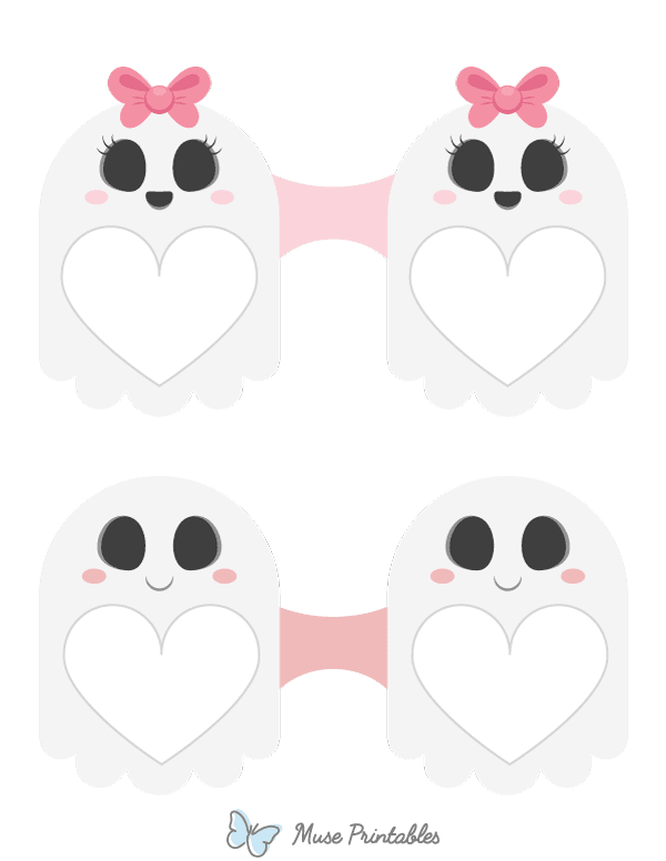 Cute Ghost Glasses Photo Booth Prop