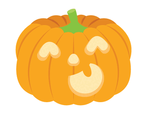 Cute Jack-o'-lantern Photo Booth Prop