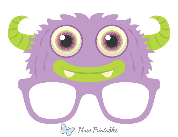 Cute Monster Glasses Photo Booth Prop