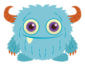 Cute Monster Photo Booth Prop