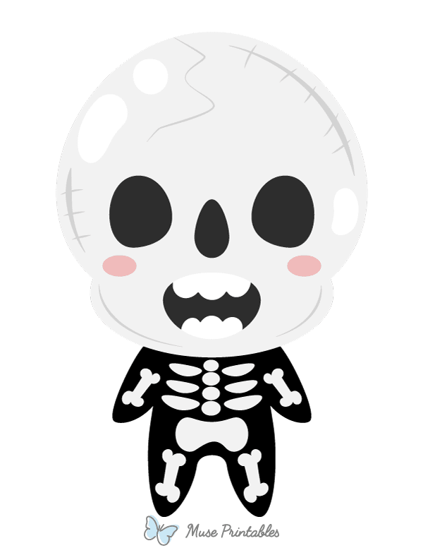 Cute Skeleton Photo Booth Prop