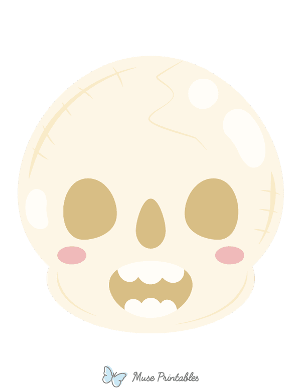 Cute Skull Photo Booth Prop