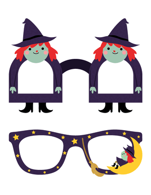 Cute Witch Glasses Photo Booth Prop