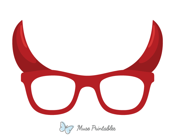 Devil Horns Glasses Photo Booth Prop