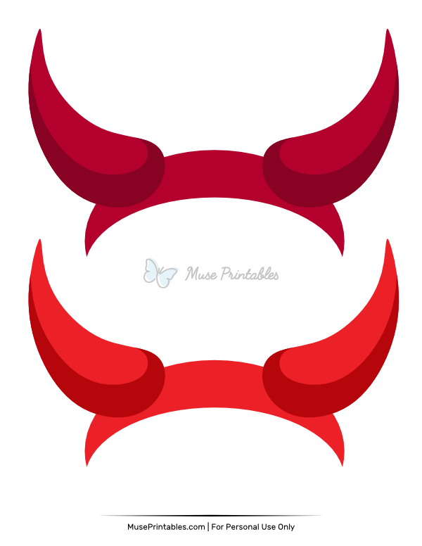 Devil Horns Photo Booth Prop