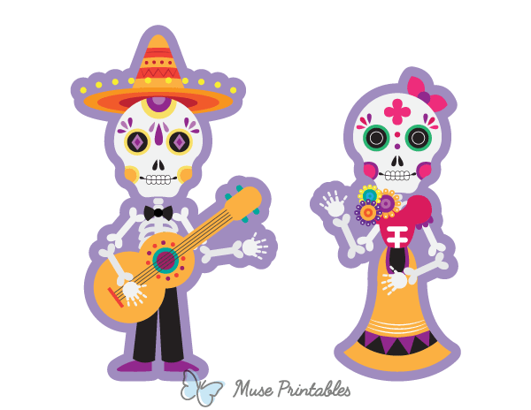 Dia de los Muertos Skeleton Photo Booth Prop