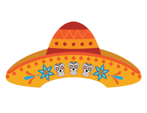 Dia de los Muertos Sombrero Photo Booth Prop