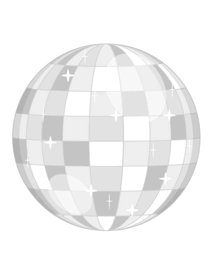 Disco Ball Photo Booth Prop