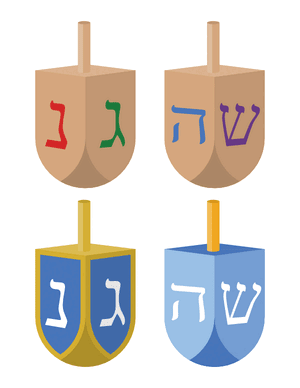 Dreidel Photo Booth Prop