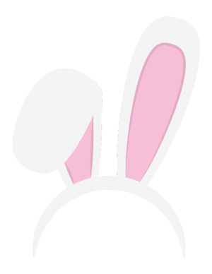 Easter Bunny Ears Photo Booth Prop