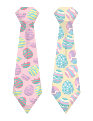 Easter Egg Tie Photo Booth Prop