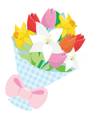 Easter Flowers Photo Booth Prop