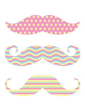 Easter Mustache Photo Booth Prop
