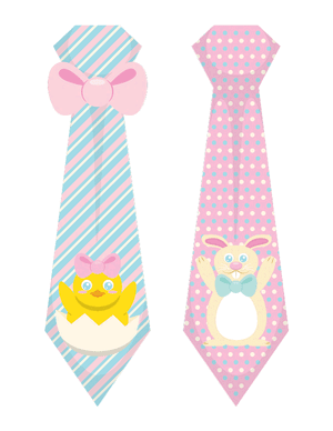 Easter Tie Photo Booth Prop