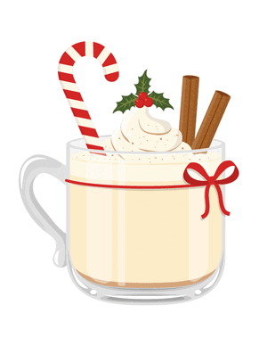 Eggnog Photo Booth Prop