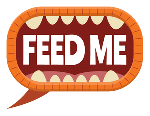 Feed Me Speech Bubble Photo Booth Prop