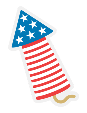 Fireworks Rocket Photo Booth Prop