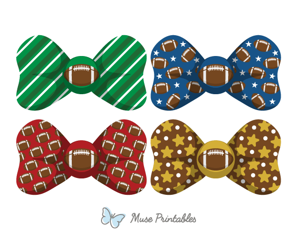 Football Bow Tie Photo Booth Prop