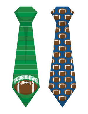 Football Tie Photo Booth Prop