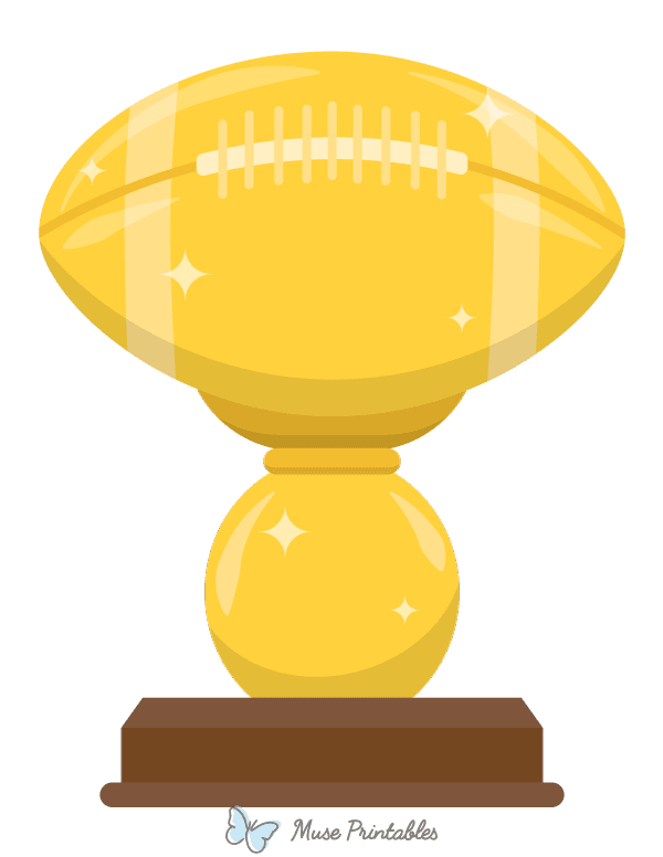 Football Trophy Photo Booth Prop