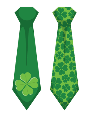 Four Leaf Clover Tie Photo Booth Prop