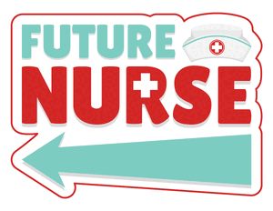Future Nurse Left Arrow Photo Booth Prop