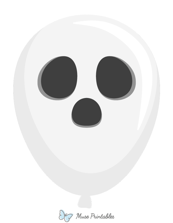 Ghost Balloon Photo Booth Prop