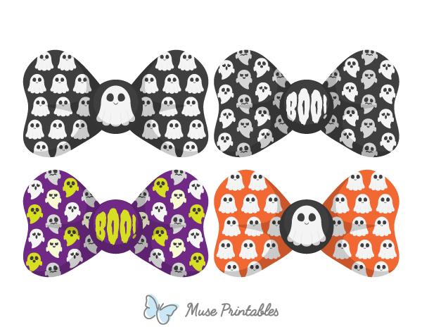 Ghost Bow Tie Photo Booth Prop