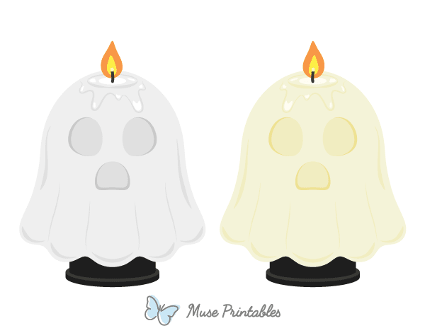 Ghost Candle Photo Booth Prop