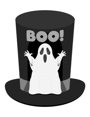 Ghost Hat Photo Booth Prop