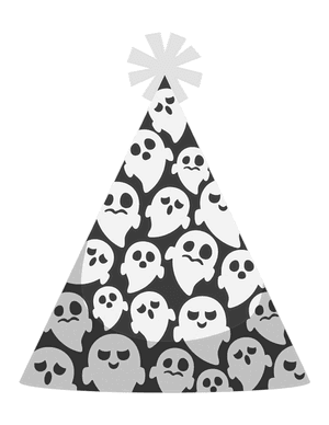 Ghost Party Hat Photo Booth Prop