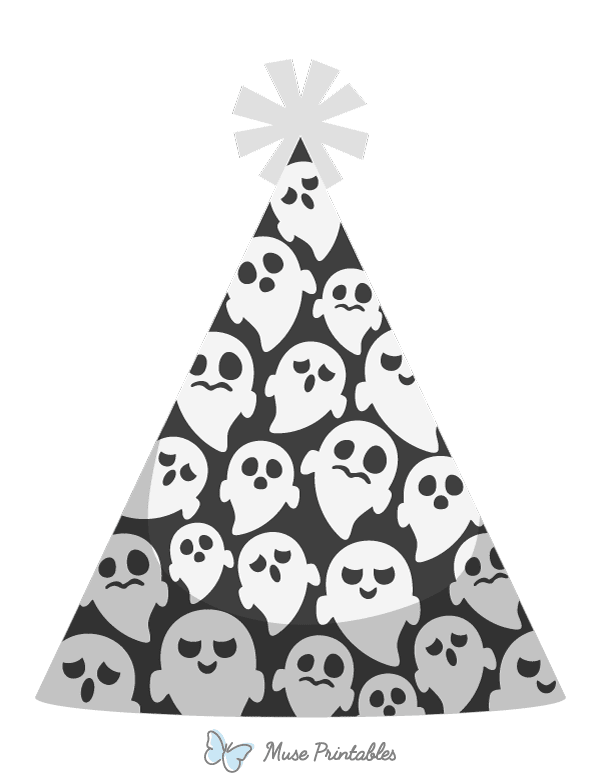 Ghost Party Hat Photo Booth Prop