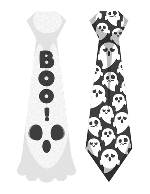 Ghost Tie Photo Booth Prop