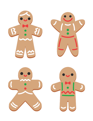 Gingerbread Man Photo Booth Prop