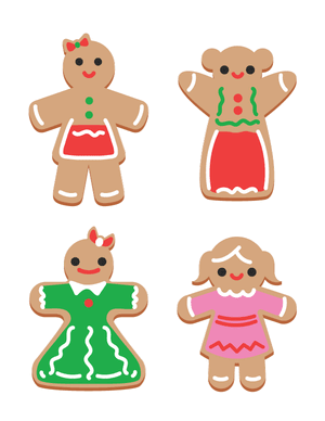 Gingerbread Woman Photo Booth Prop